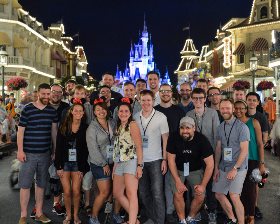 Photo of the team at Disney World. Photo of the team at Disney World.