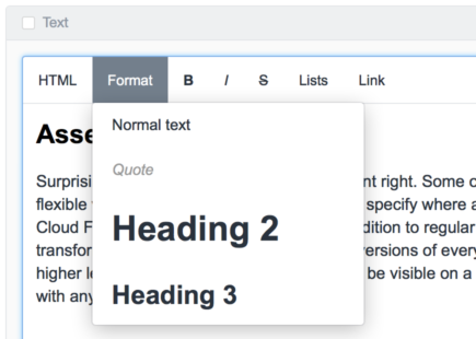 Custom toolbar in WYSIWYG editor Custom toolbar in WYSIWYG editor