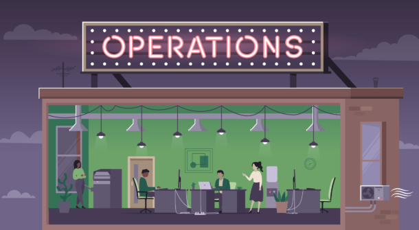Illustration showing an office full of people with electrical appliances and an air conditioning system. Illustration showing an office full of people with electrical appliances and an air conditioning system.