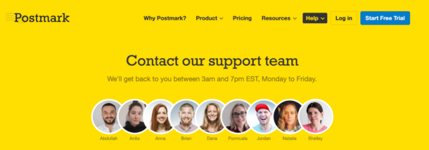 Postmark's support team Postmark's support team